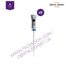 K-files #15, стальні, 6 шт. Ручні інструменти стальні