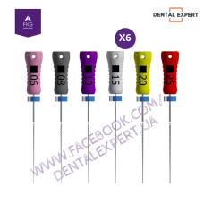 K-files #06-25 (асорті), стальні, 6 шт. Ручні інструменти стальні